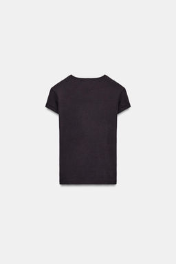 SLIM FIT SHORT SLEEVE T-SHIRT - Zara фото 31
