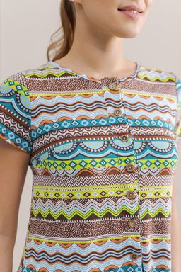 Платье женское из кулирки Кармелита Орнамент - Амадэль фото 6