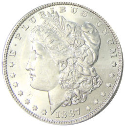 1 доллар 1887 года США Доллар Моргана