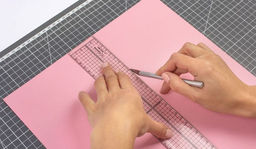 Gamma DKF-01 Мат для кроя складной ПВХ 60 см х 45 см в пакете формат А2/серый