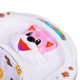 Ходунки "Цветочки" (цвет белый/розовый)