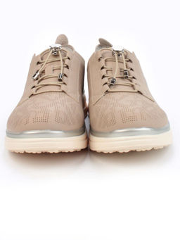 05-PDL206-1 BEIGE/BROWN Кроссовки женские (натуральная кожа) - Фабричный китай фото 8