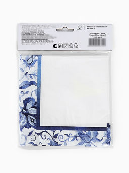 Цена за 2 шт. Салфетки бумажные двухслойные «Синие Узоры», 33 х 33, 12 шт