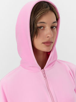 Толстовка женская велюровая розовая - Mark formelle фото 4