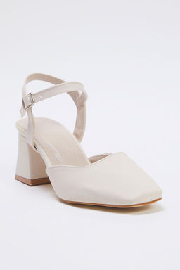 Trendyol Shoes Bej Bilekten Baglamal? Kare Burun Kad?n Blok Topuklu Ayakkab? TAKSS25TO00052 - Trendyolmilla фото 6