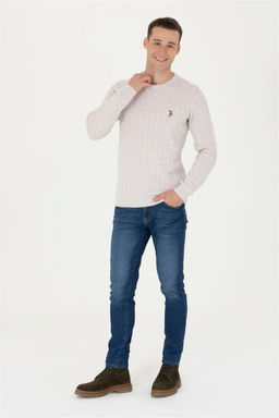 U. S. Polo Assn Мужской базовый свитер из каменного меланжа - U.s. polo assn фото 12