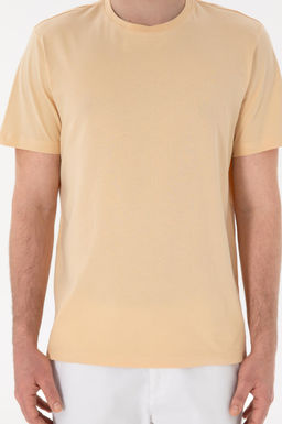 Erkek Regular Fit Bisiklet Yaka Bej Basic Ti__rt Sepette S_rpriz _ndirim - U.s. polo assn фото 7