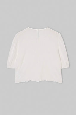 Beyaz %100 Pamuk Brode Bluz TWOSS26BZ00654 - Trendyolmilla фото 7