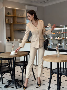 Брюки AURA 4169-164 кремовый