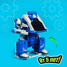 Электронный конструктор Роботехника, 2 в 1, 142 детали, 1 лист наклеек - Эврики фото 4
