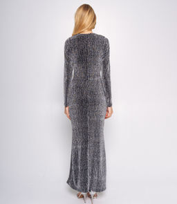 Платье #КТ8080 (2), серебристый - Dommod фото 4