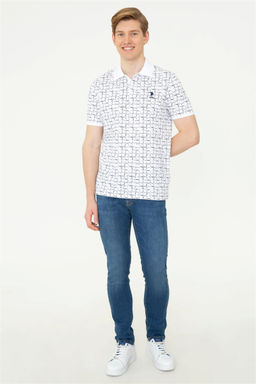 U. S. Polo Assn Мужская темно-синяя футболка с воротником-поло - U.s. polo assn фото 11