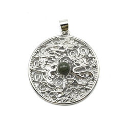 Подвеска Дракон и Феникс с яшмой 32мм