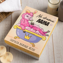 Набор махровых салфеток Лама 30х30 см -5шт, 100% хл, 340гр/м2 - Этель фото 4