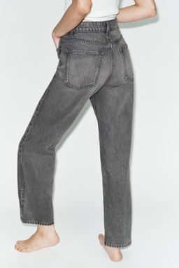 JEANS TRF MOM FIT TIRO ALTO / Gris antracita - Zara фото 5