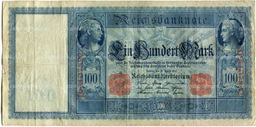 Банкнота 100 марок 1910 года Германия