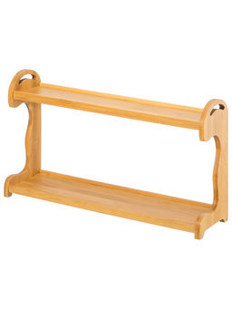 Полка бамбуковая 2-х ярусная 37*10*21,5 см