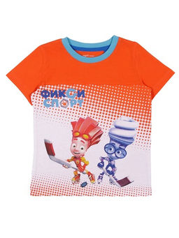 CRB wear/CAK 62142 Футболка для мальчика, оранжевый/Ex.Cherubino  фото 2