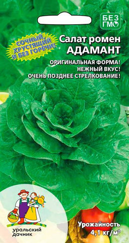 Салат АДАМАНТ Тип ромен! Оригинальная форма! Нежный вкус!