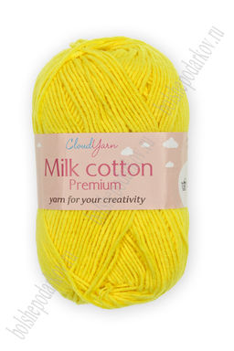 Пряжа Milk cotton Premium 50 гр (10 шт) SF-7847, желтый