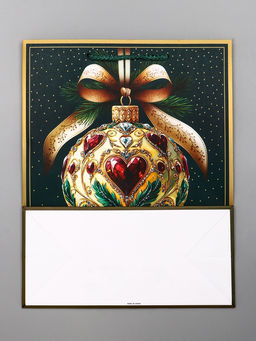 Цена за 2 шт. Пакет подарочный новогодний ламинированный, «Новогодний шар », 26×12×32 см