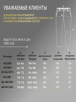 Джинсы трубы карго УЦЕНКА