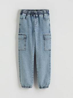 Erkek ?ocuk Kargo Jean Pantolon