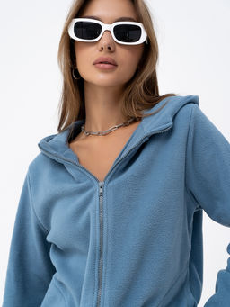 Толстовка флис.арт.673/1-21,серо-голубая - Binita фото 6