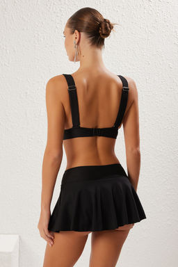 TRENDYOLMILLA Siyah Normal Bel Etekli Regular Bikini Alt? TBESS25BA00021  фото 5