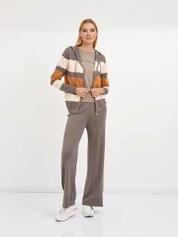 кардиган женский на молнии в широкую полоску - Glenfield фото 2