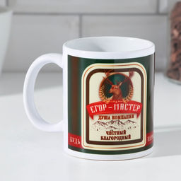 Кружка сублимация Егор 320 мл, с нанесением
