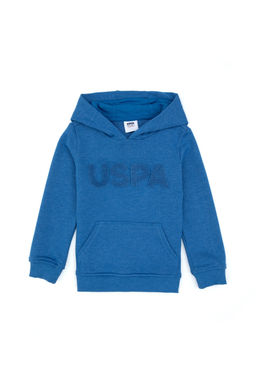 Erkek _ocuk Mavi Basic Kap__onlu Sweatshirt Sepette S_rpriz _ndirim - U.s. polo assn фото 4