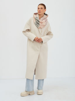 В составе шерсть. Большой теплый двусторонний палантин - Tantino фото 15