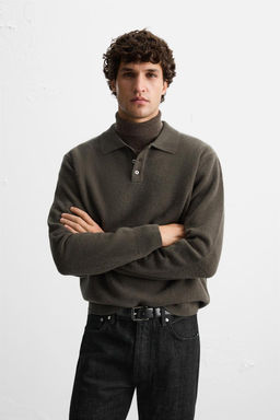WOOL KNIT POLO SHIRT - Zara фото 2