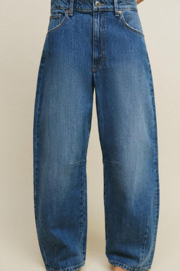 TRF BAGGY BALLOON MID-WAIST JEANS - Zara фото 2