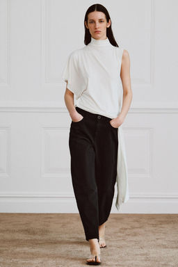 JEANS ZW COLLECTION TAPERED TIRO MEDIO / Negro