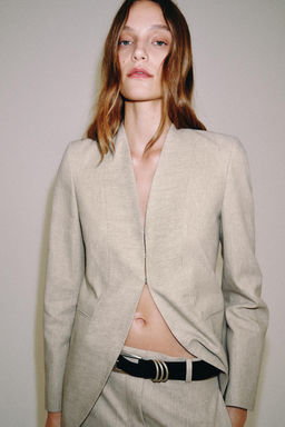 BLAZER LARGA RAYAS ZW COLLECTION / Arena / Vigor? - Zara фото 2