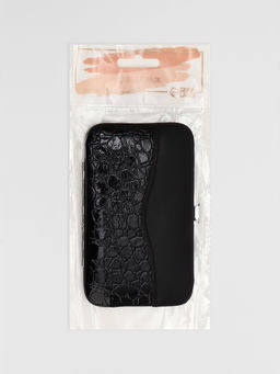 Набор маникюрный «Рептилия», 6 предметов, в футляре, чёрный