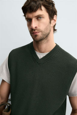 PURL KNIT VEST - Zara фото 6