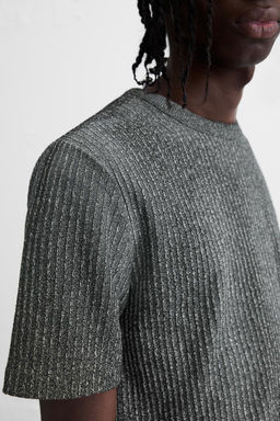 SPRAY PRINT KNIT T-SHIRT - Zara фото 5