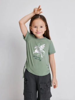 ACOOLA / Футболка детская для девочек Vegas бледно-зеленый