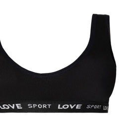 Комплект женский (топ,трусы), цвет чёрный, размер ONE SIZE (42-48)