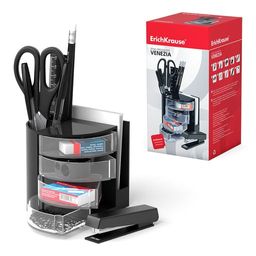 Цена за 1 шт. Набор настольный пластиковый ErichKrause Venezia, Classic, черный