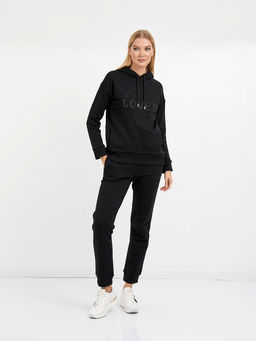 брюки женские черные из хлопка с манжетами - Glenfield фото 2