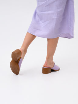 Сабо 4012.23663br.Лиловый+коричневый