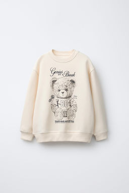 BEAR PRINT SWEATSHIRT