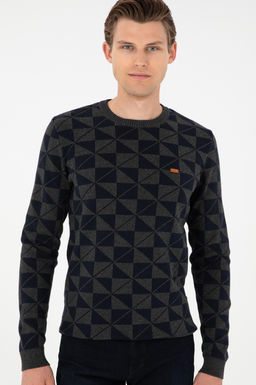 Мужской свитер антрацитового меланжа - U.s. polo assn фото 3