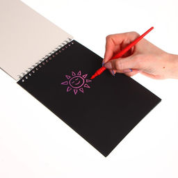 Цена за 2 шт. Блокнот-гравюра Модная девочка, 10 листов, штихель