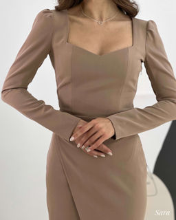 Платье Sara (капучино) - Nadi bordo фото 6