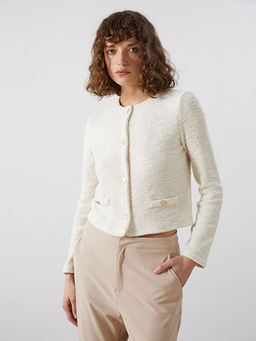 Bisiklet Yaka Dokulu Kad?n H?rka